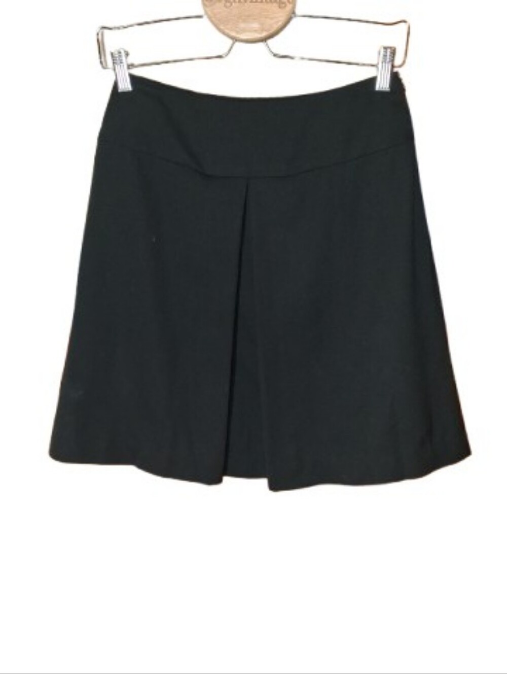 Vintage Lord & Taylor Wool Mini Skirt 6 Black Classic Made In The USA